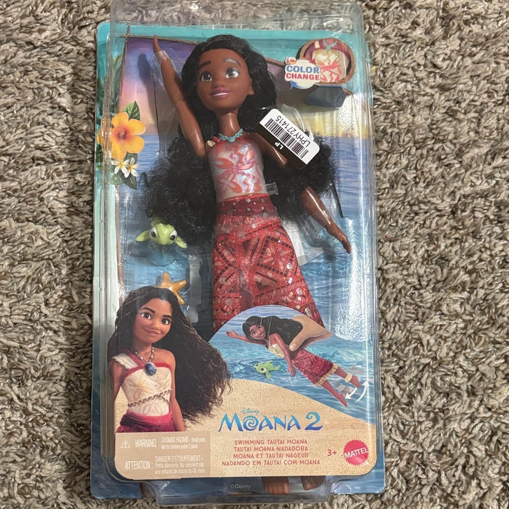 Mattel Moana 2 Color Change Swim Doll - NIB